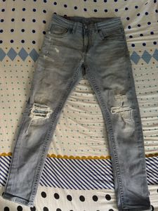 Rookies distressed straight fit jeans