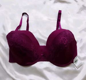 Purple Lace Bra