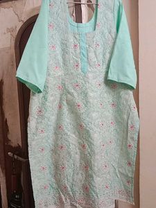Elegant Lavender Kurta with Gold Embroidery