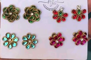 Earrings studs  Set of  four