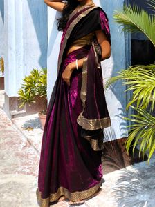 Embellished Silk blend Saree