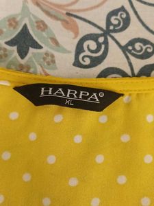 Yellow Polka Dot Wrap Top
