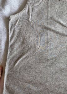 Sleek Grey Sleeveless Top