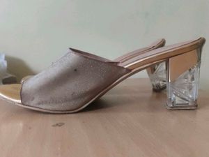Stylish Gold &amp; Grey Mules