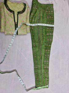 Vintage UP Handloom Pure Silk Tanchoi Kurta &amp; Pant