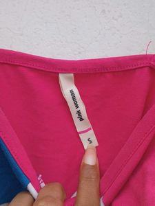 Color Block Crop Top