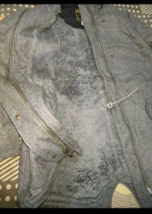 Men's Grey Hooded Jacket korean imported