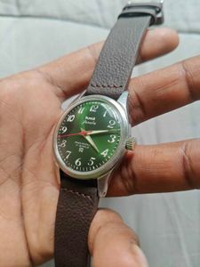 HMT Janata Watch Green Dial full working condition