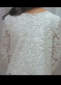 Elegant White Lace Blouse