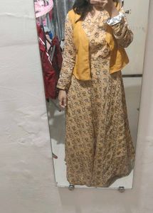 Elegant Ethnic Dress with Jacket