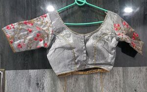 Very beautiful Grey color padded blouse
