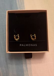 Palmonas Chic Gold Heart Stud Earrings