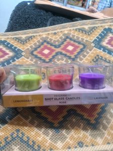 Set of 3 Scented Glass Jar Candles