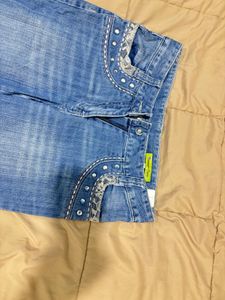 Embellished Flare Jeans