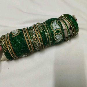 Beautiful Green Bangles Set