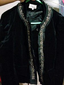 Elegant Black Velvet blazer