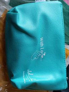 Pilgrim Teal Pouch with "With Love"