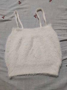 Cozy Fuzzy Strap Top