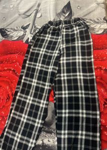 Black & White Plaid Joggers