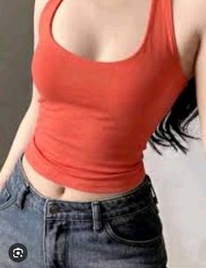 Orange Racerback Tank Top