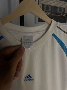 Adidas White &amp; Blue T-Shirt