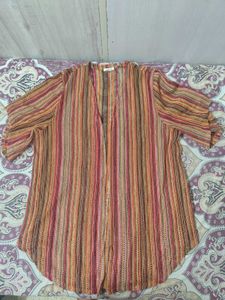 Boho Striped Kimono Top
