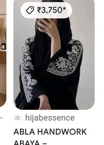 ✨Elegant Beutiful Black Abaya❤️ two 🎁
