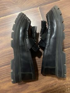 Black Tassel Loafers