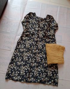 Floral Print Kurti with Pants