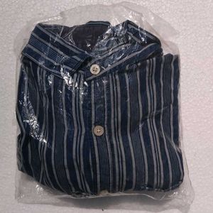 Striped Button-Down Shirt