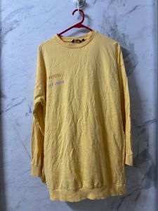 Yellow Graphic Long Sleeve Top