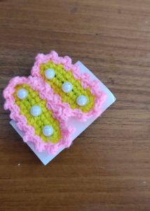 Handmade Crochet Butterfly Hair Clip