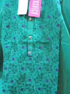Beautiful Kurti Set With Embroidered Dupatta