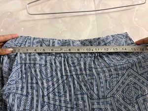 Blue Geometric Print Co-ord Set