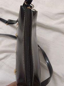 Star Studded Black Sling Bag