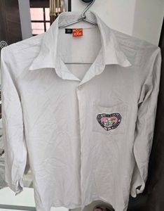 School Uniform White  Shirt (Unisex)Combo of 3