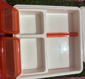 White Plastic Square Food Container