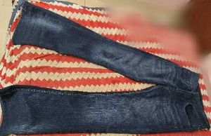 Flared Blue Denim Jeans