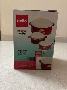 🆕Cello Chef 3 pcs Insulated Hot Pot Casserole