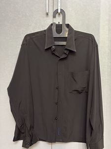 Classic Dark Brown Button-Up Shirt