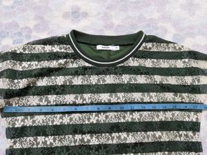 Striped Lace Top