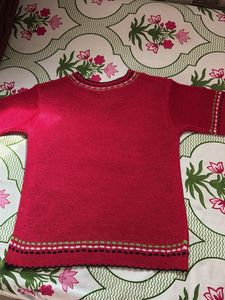 Cozy Red Knit Sweater
