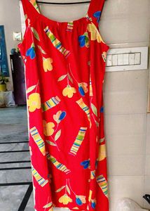 Very Amazing N Beautiful Floral Cotton Dress