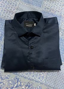 Men's Navy Satin shirt for wedding &amp; party