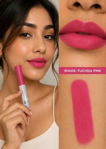 Matte Lipstick in Fuchsia Pink