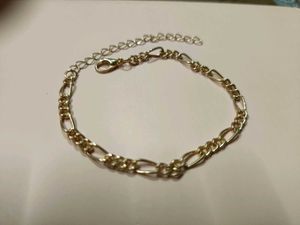 Elegant Gold Figaro Chain Bracelet