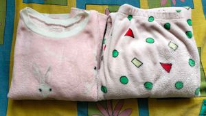 Cute Pink Cartoon Pajama Set