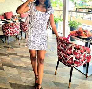 Lavender  Color Cute Dress
