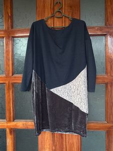 Unique Color Block Tunic Dress
