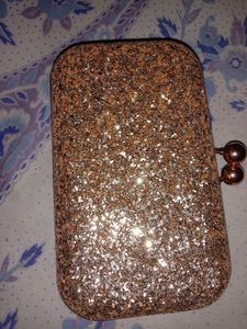 Shinny Golden Clutch